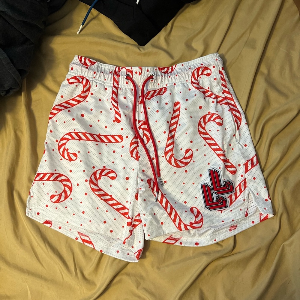 LumberLegs Candy Cane Mesh Shorts